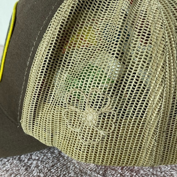 The Classics Brown Berta Brand Mesh Back Snap Back Trucker Hat - Picture 4 of 12